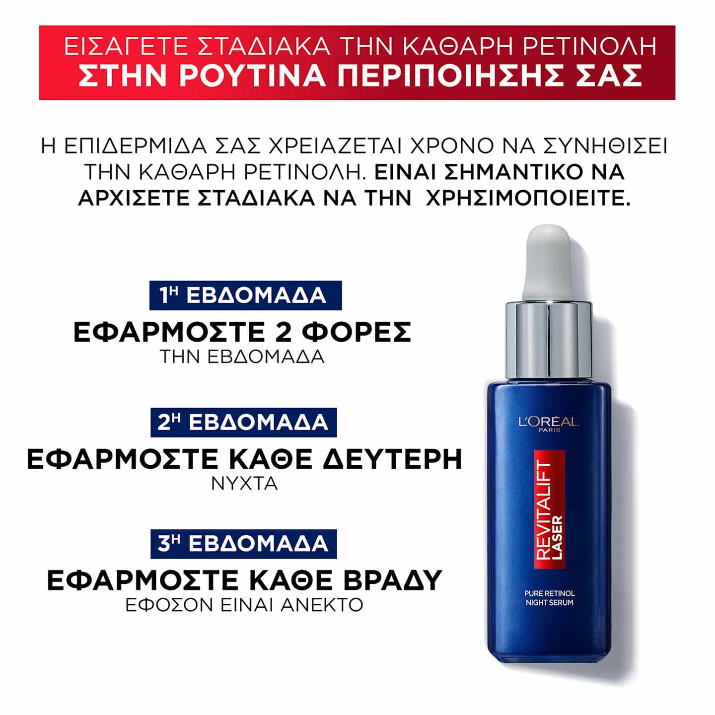 Revitalift Laser Ορός Ρετινόλης Νυκτός